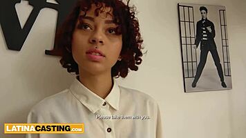 hot skinny colombian tattooed model gets anal pounding casting