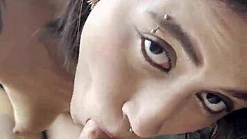 Hey, check out this blowjob for the cuckold, ending with cum in mouth