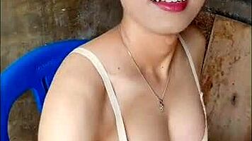 an amateur shemale masturbate in the open bathroom nervously