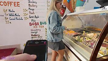 Romantic walk turns steamy with a vibrator in my pussy