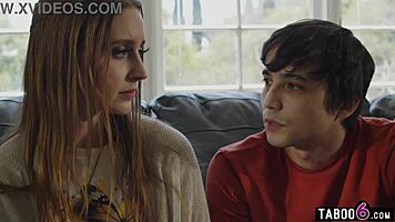 Youth Counselor Watches Teen Couple Fuck