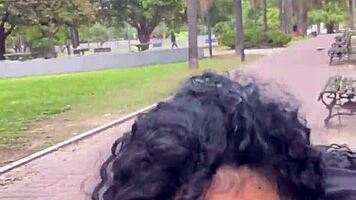 Thrilling Experience of Taking Milk in Buenos Aires Public Park During Daytime