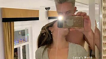 Young amateur sucks cock in homemade POV