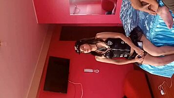 candyboon dresses as sexy police on halloween pulls cock for rough doggystyle fuck me dog it's an order