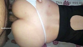 My cuckold films me with another at the motel until milk on tits