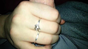 18 Year Old Sucks Cock And Gets Cumshot!