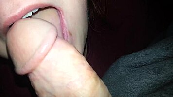 18 Year Old Sucks Cock And Gets Cumshot!