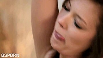 romantic couple with sensual girl has hot sex fucking in relax time