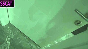 Intense threesome dream comes true as young stud roughly fucks hot milf in shared bed, filling her with cum.