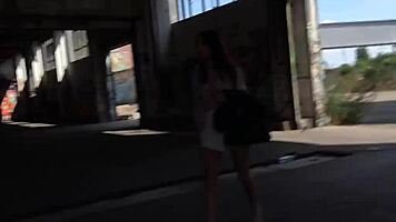 German Scout Interviews Petite Young Natascha For Street Casting