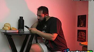 bathroom scene with young latina