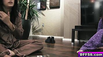 Horny Hottie Babes Descriptively Display Their Pink Juicy Pussy For Fucking