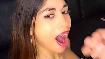 I suck my bosss cock very hard and it ends up on my face