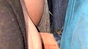 She casually enjoys him cumming in her panties before pulling them up