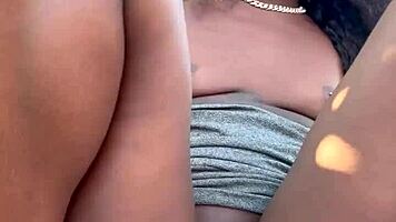 Lola Black XXX Playing With Her Pussy Outside!