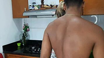 Horny Mature Woman Lets Young Man Suck Her Pussy