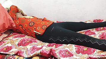 Sexy ebony teen tries anal for the first time with white cock