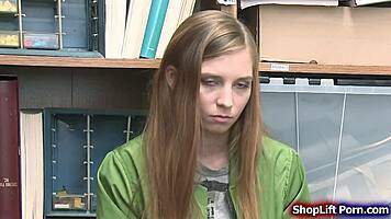 skinny shoplifter fucked by lp officer