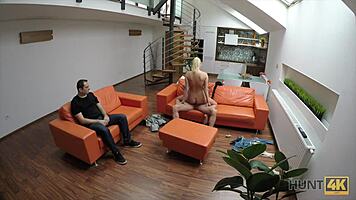 hunt4k dulce venganza delante de su novio