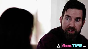 Tattooed woman Anna De Ville in intriguing group threesome activity