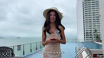 Gorgeous Spanish Blanca Wants to Try Russian White Adventure on Vacation