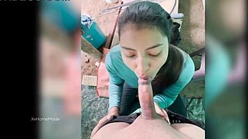 i paid a young 18+ colombian farm woman to milk my cockk hard