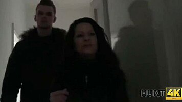 Full-Breasted Brunette Jocelyne Z Surrenders to Cash-Fueled Passion