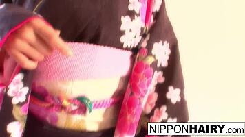 Japanese Geisha Gets Tied Up And Played With