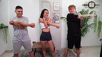 Kinky Yoga Teacher Threesome With Dirty Students