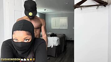 attractive woman uses toy then companion