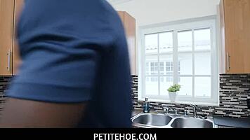 I felt punished by my petite blonde roommate Sia Lust, her big black cock Jax Slayher dominating me deeply.