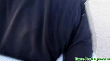 I picked up a European brunette babe outdoors and paid for anal sex