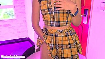 Stepfather and little 18+ stepdaughter fucking in hotel