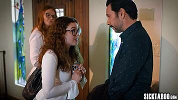 sweet big tits teen 18+ student leana lovings seduces college administrator fuck