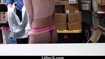 Shoplifter teen faces police fears in office encounter.