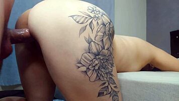 the wife cheats with her husband's friend while he's out, banging hard in their home