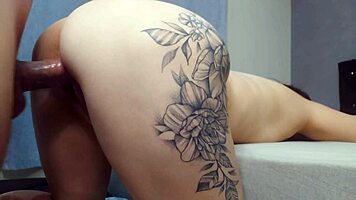 the wife cheats with her husband's friend while he's out, banging hard in their home