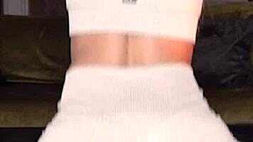 Ass job dry humping and cum on yoga pants