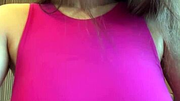 Does she suck those big milky tits?