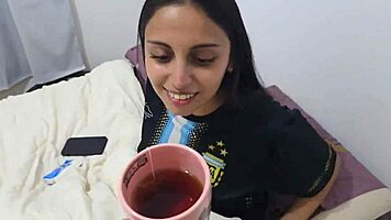 Friend's Girlfriend Sick, I Give Her Huge Cock as Medicine