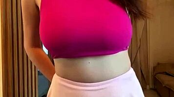 Does she suck those big milky tits?