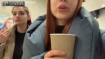 Public humiliation spitting by petite teen amateurs princesses femdom outdoors