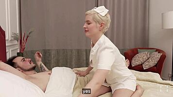 Fetish Fantasy Hot Blonde Nurse Takes My Creampie Cure in Hospital Roleplay 4K HD - Tim Team