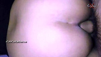 Roughly Fucking Latina Teen's Ass On Couch In Doggystyle