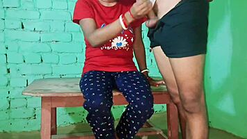 Friends wife receives indian village anniversary gift after pussy playing at party