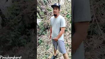 Outdoor Blowjob With Wet Pussy Creampie