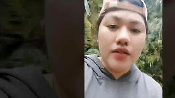 Outdoor Blowjob With Wet Pussy Creampie