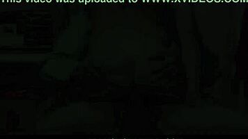 Hot brunette shoplifter seduces guard for freedom