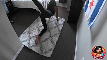 he walked in on my indian girlfriend working out and fuck her bareback