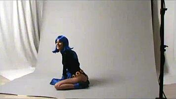 amateur cosplay raven from outdoor public fun